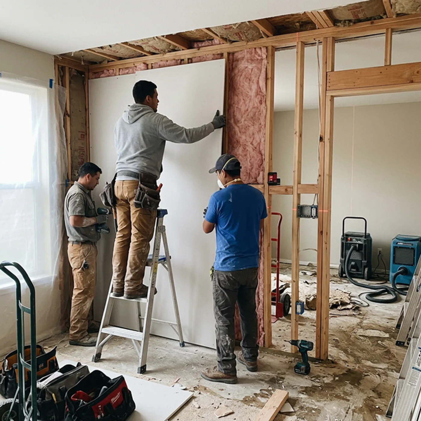 Reconstructing a home after an insurance claim damage