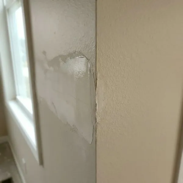 Drywall repair detail in Wasco, CA home