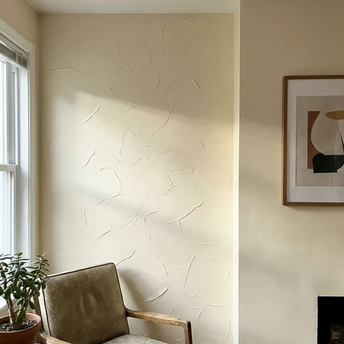 Close-up of premium drywall texture application