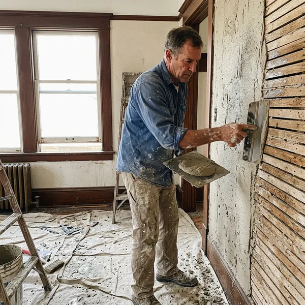 Lath and plaster replacement with modern drywall in Oildale CA