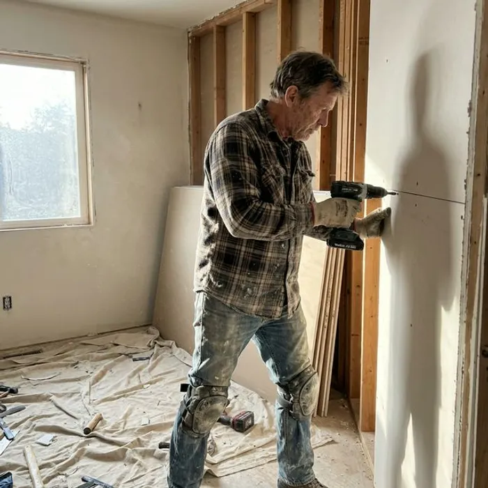 Residential drywall installation process in Bakersfield CA