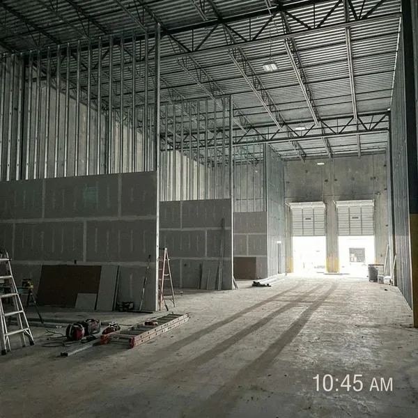 Completed drywall installation in Arvin commercial property