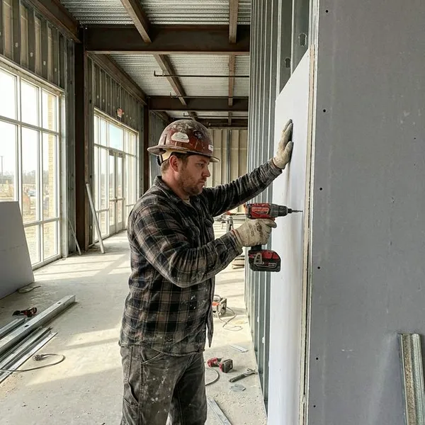 Commercial drywall partition installation in Ford City, CA